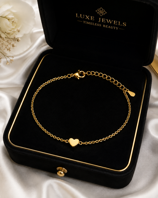 Premium Heart Charm Anklet