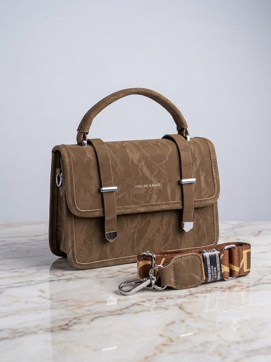 Crossbody Bag with Designer Strap