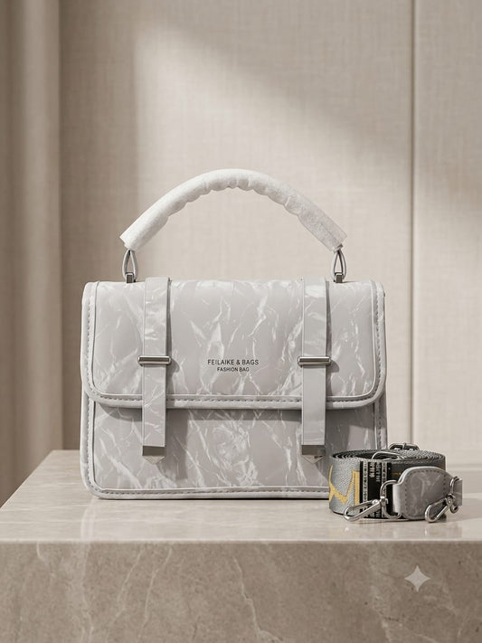 Crossbody Bag with Designer Strap